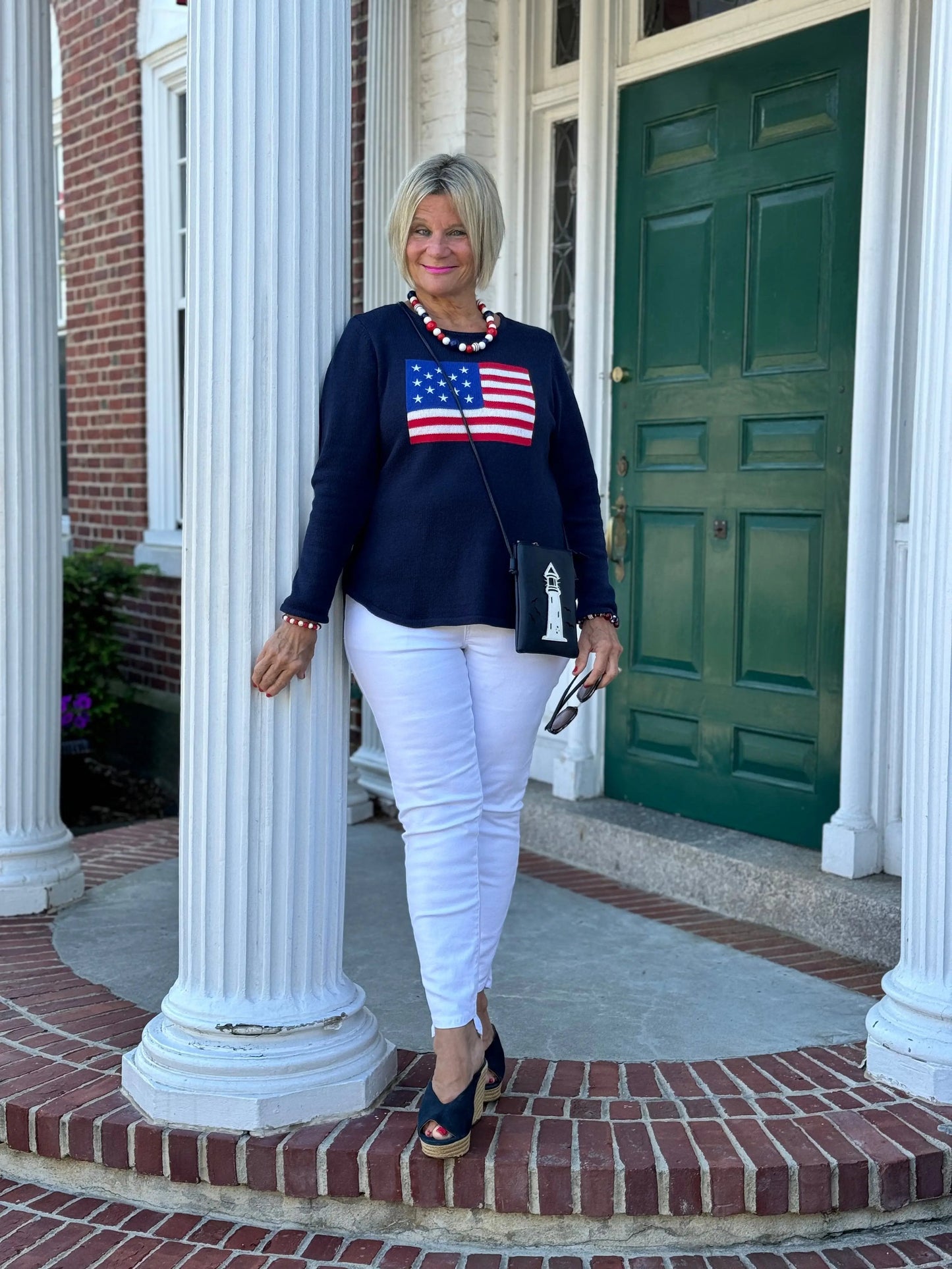 LULU-B NAVY FLAG SWEATER