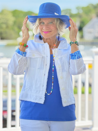 HARBOR BLUES LINEN JACKET