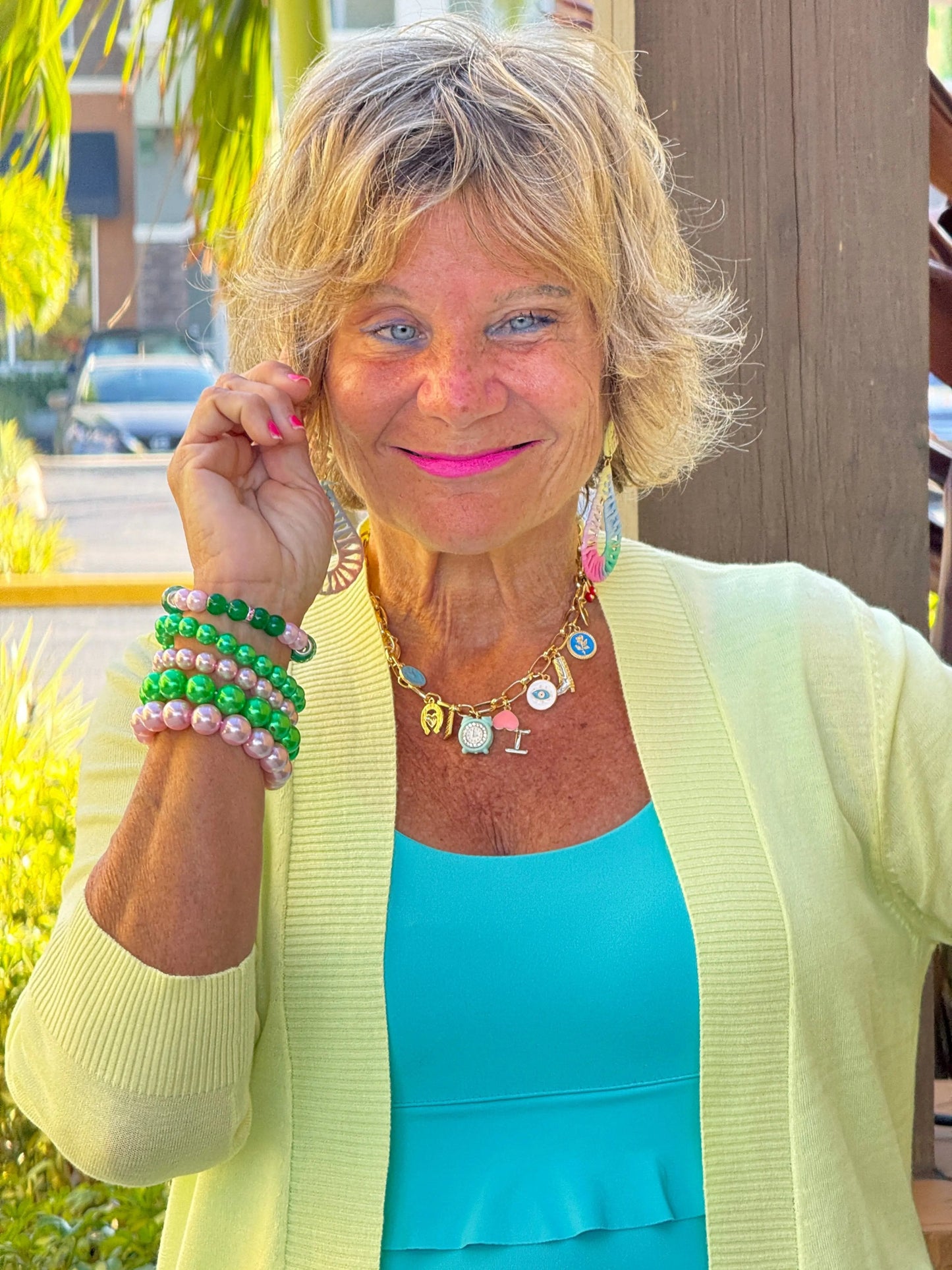 LULU-B CLEAR YELLOW PEYTON SHRUG