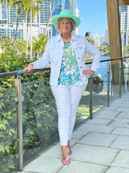 Ethyl Eyelet Elegance Jacket - Delightful