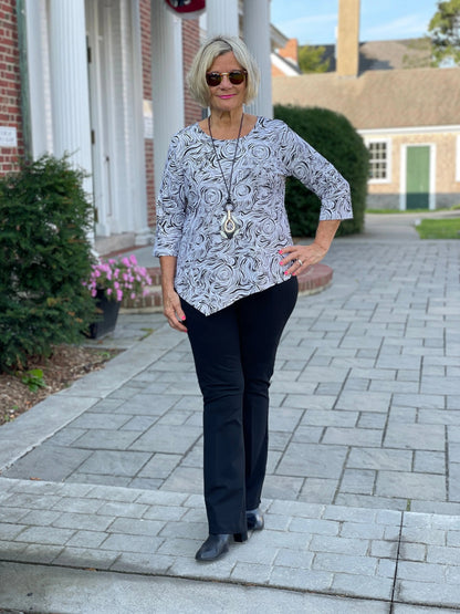 ELEGANT EXPRESSIONS ASYMMETRIC TOP