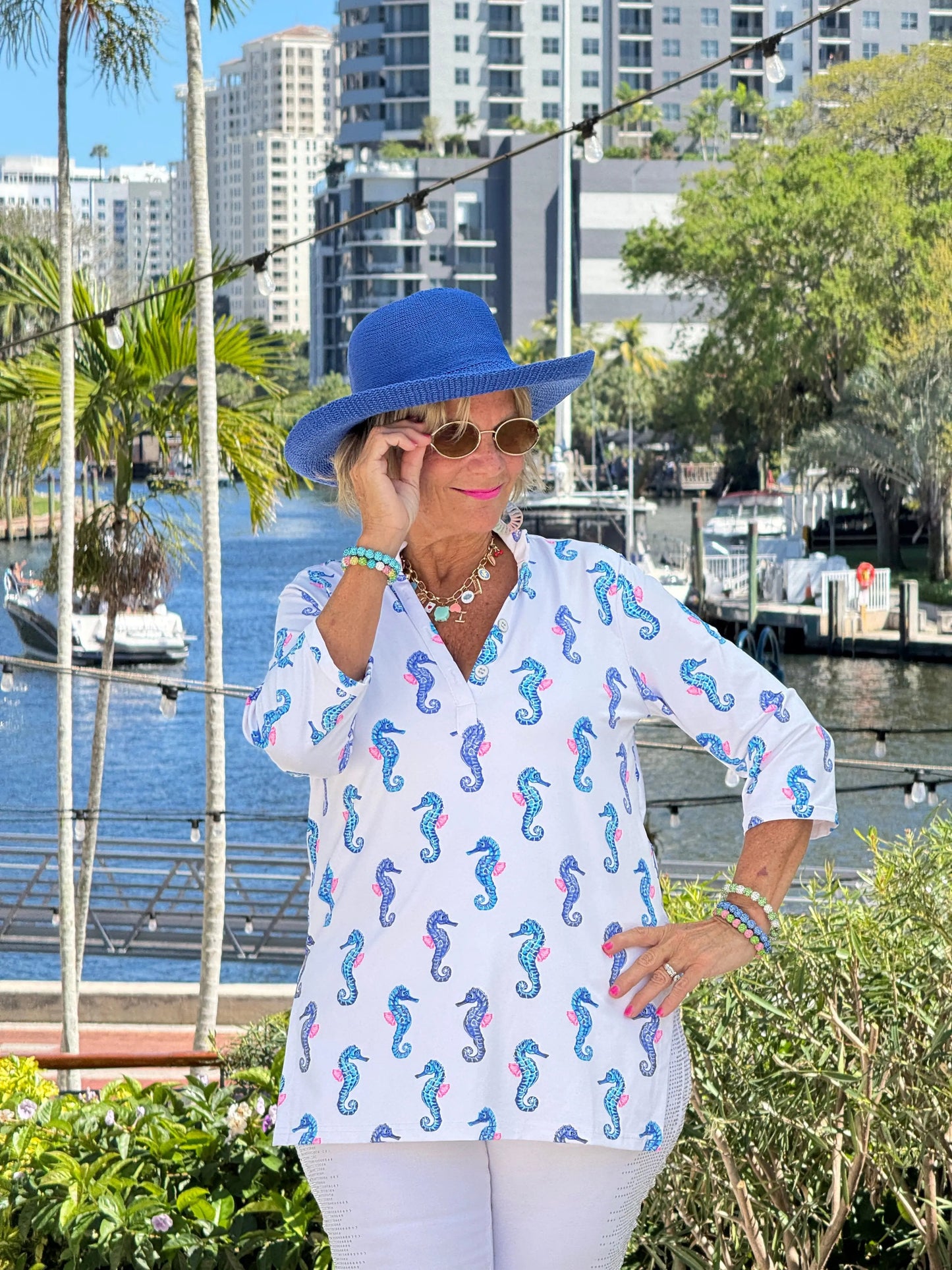 LULU B SHORELINE CHARM TUNIC