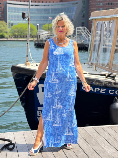 HARBOR BLUES SAILBOAT TANK MAXI