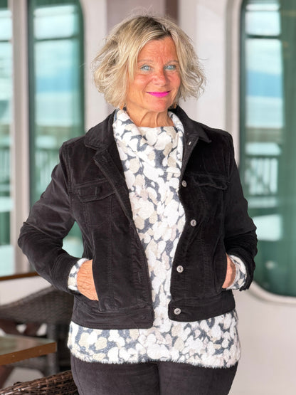 LULU-B BLACK VELOUR JACKET