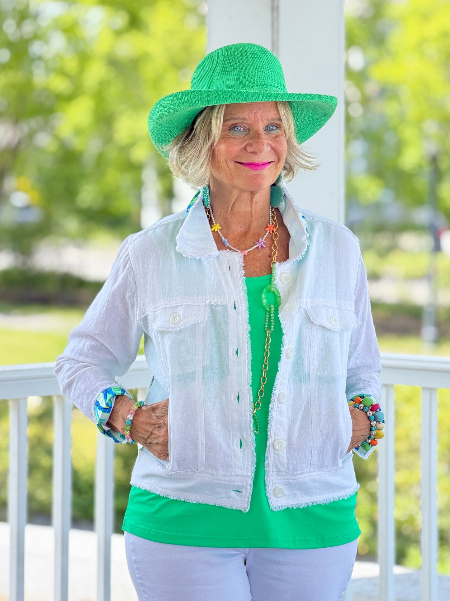 Lulu B Coastal Green Hat