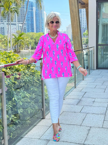 LULU B SEAHORSE BAY TUNIC