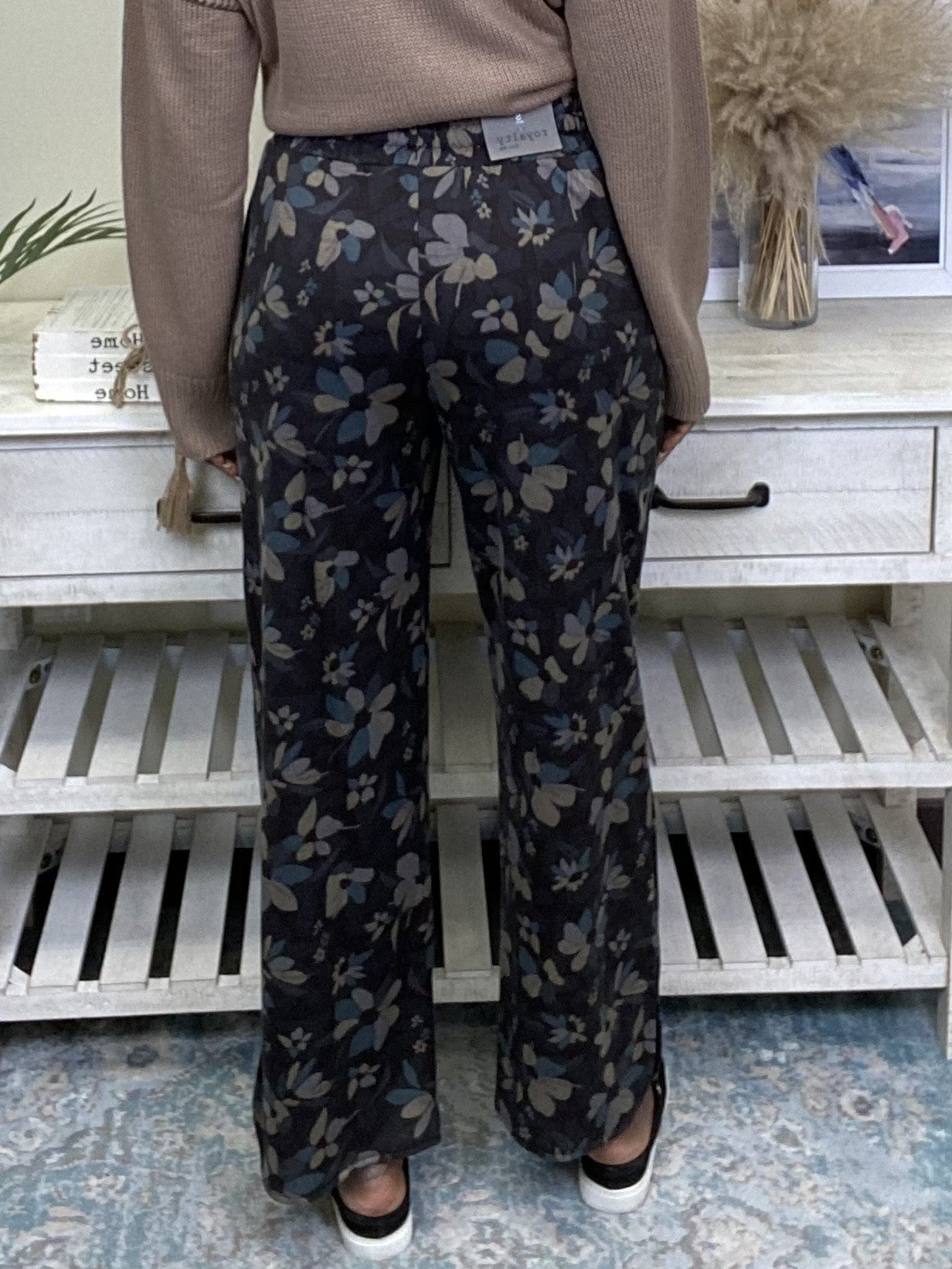 Forest Garden Women's Wide Leg Drawstring Pants
