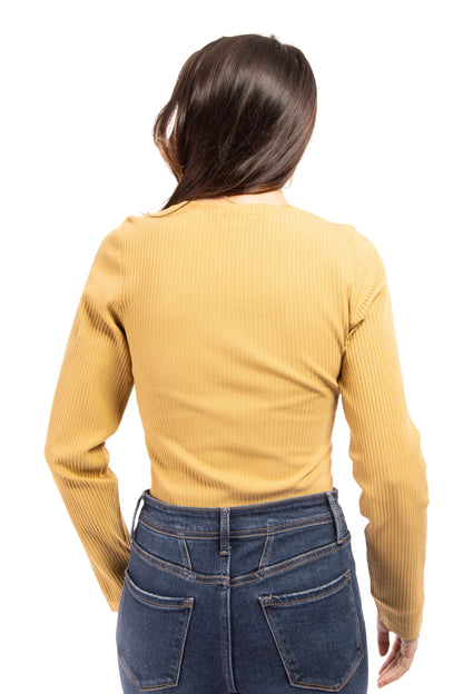Love This Life Women's Ribbed Long Sleeve Bodysuit