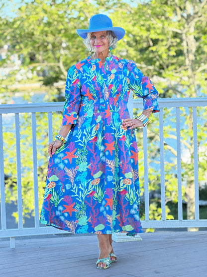 CORAL GARDEN COLLAR MAXI