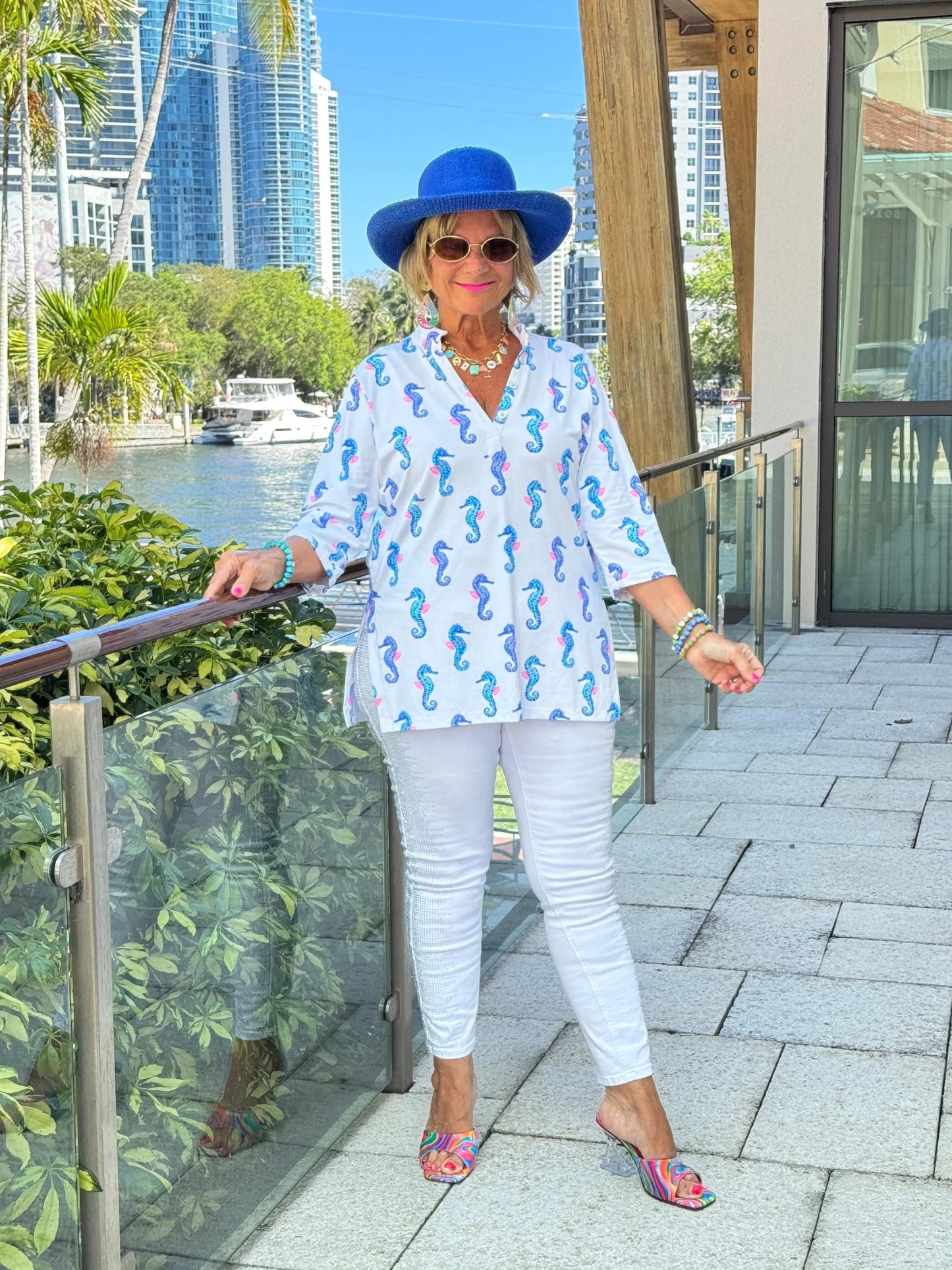 LULU B SHORELINE CHARM TUNIC