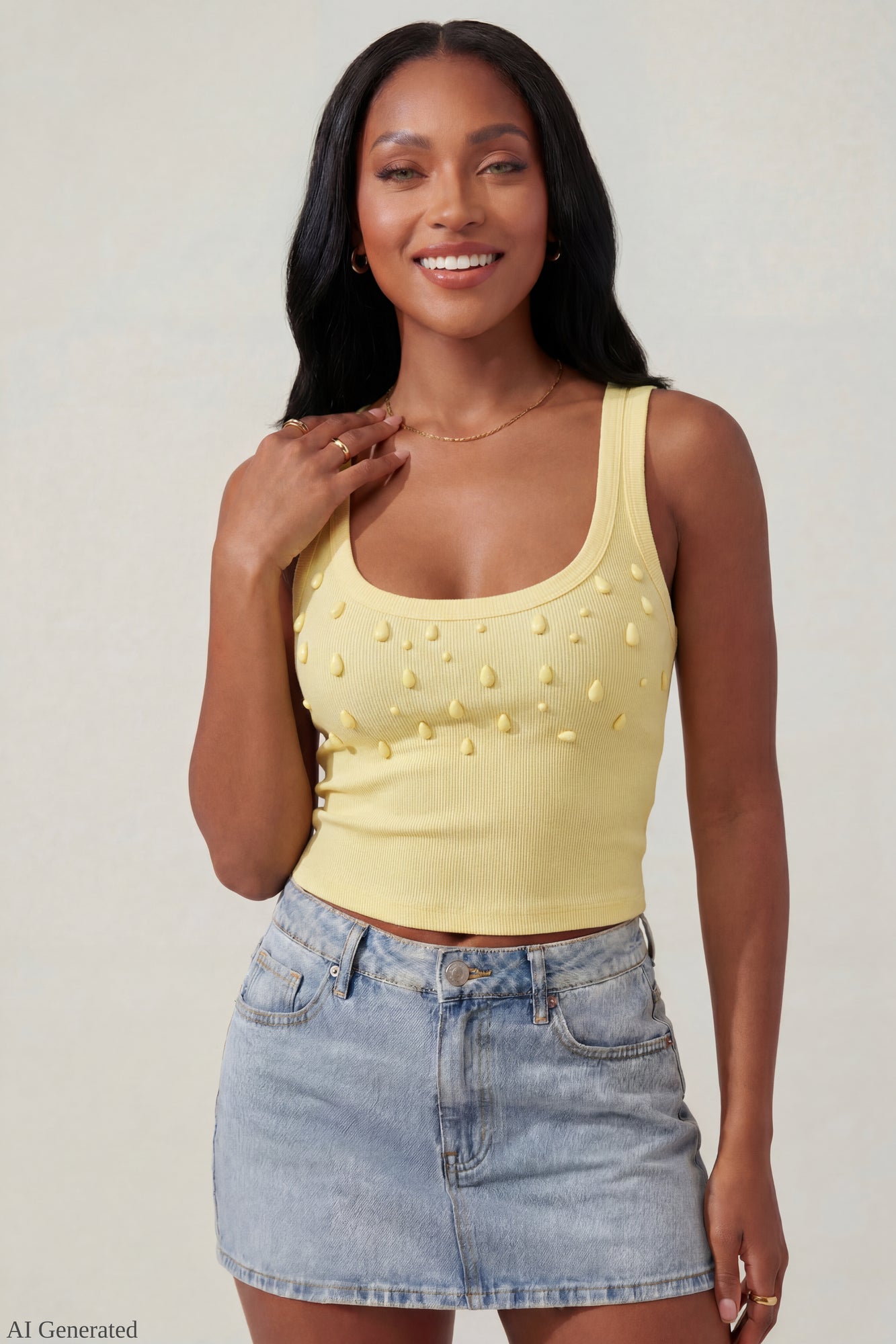 Teardrop Beaded Tank
