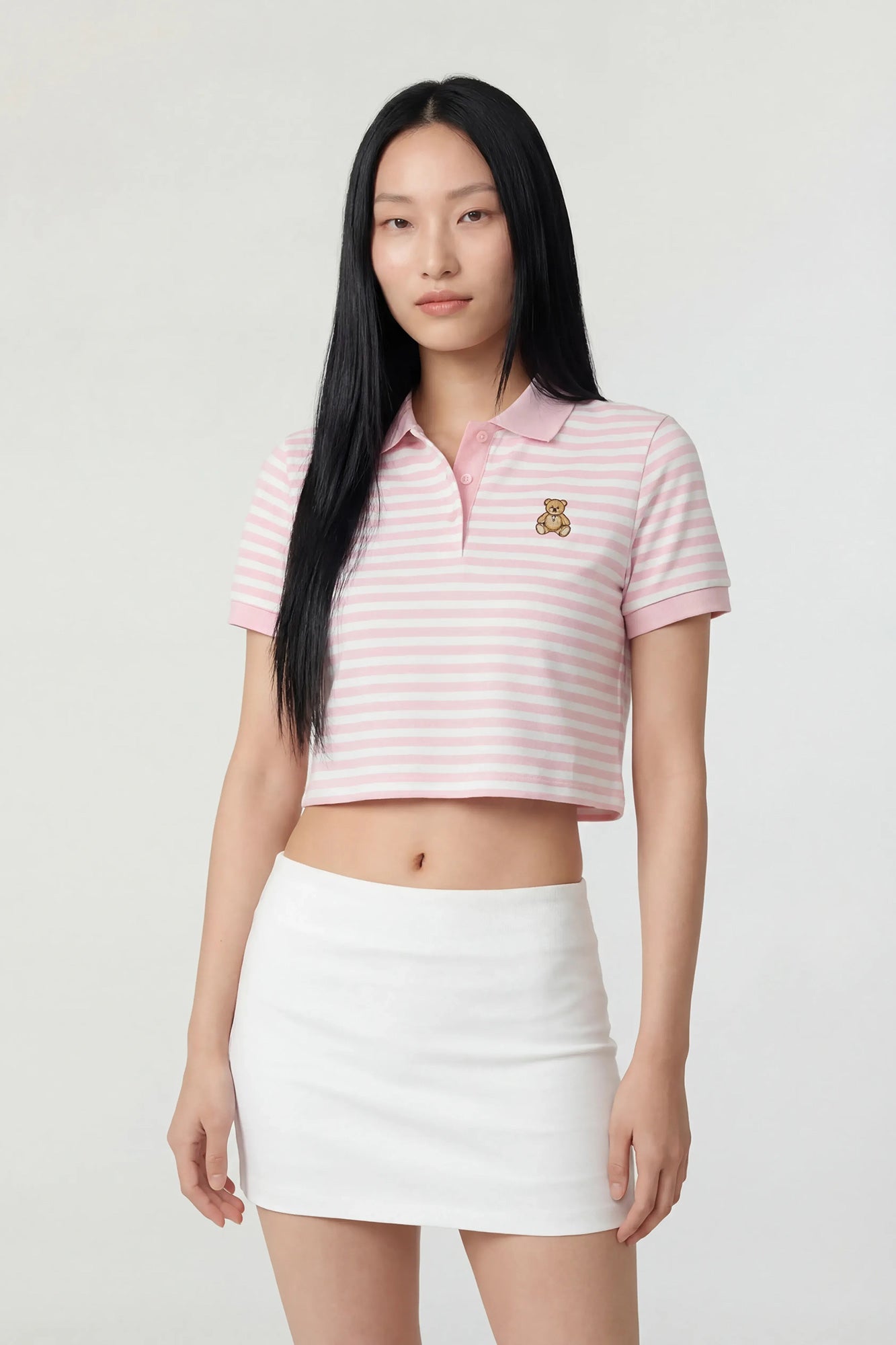 Embroidered Boxy Polo