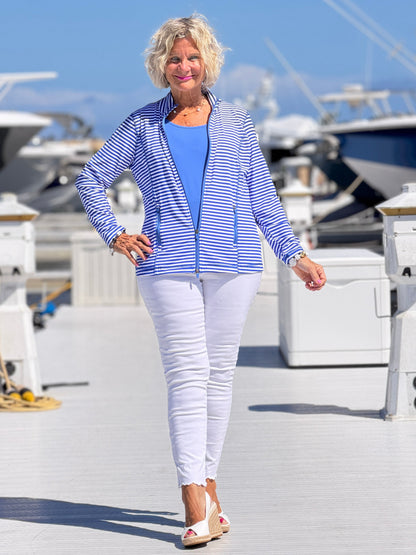 HARBOR BLUE STRIPED JACKET