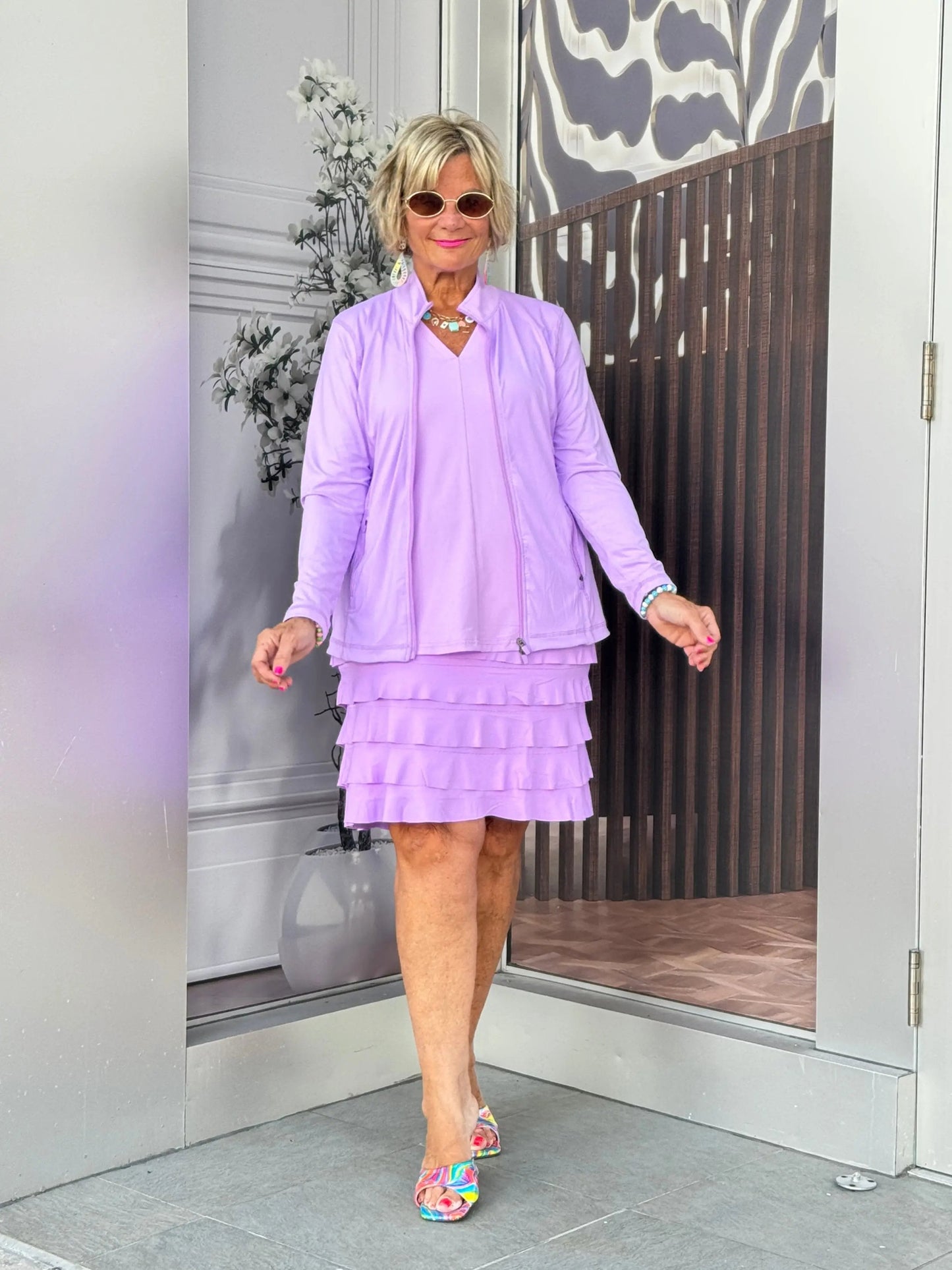 LULU-B LILAC CHA CHA SKORT