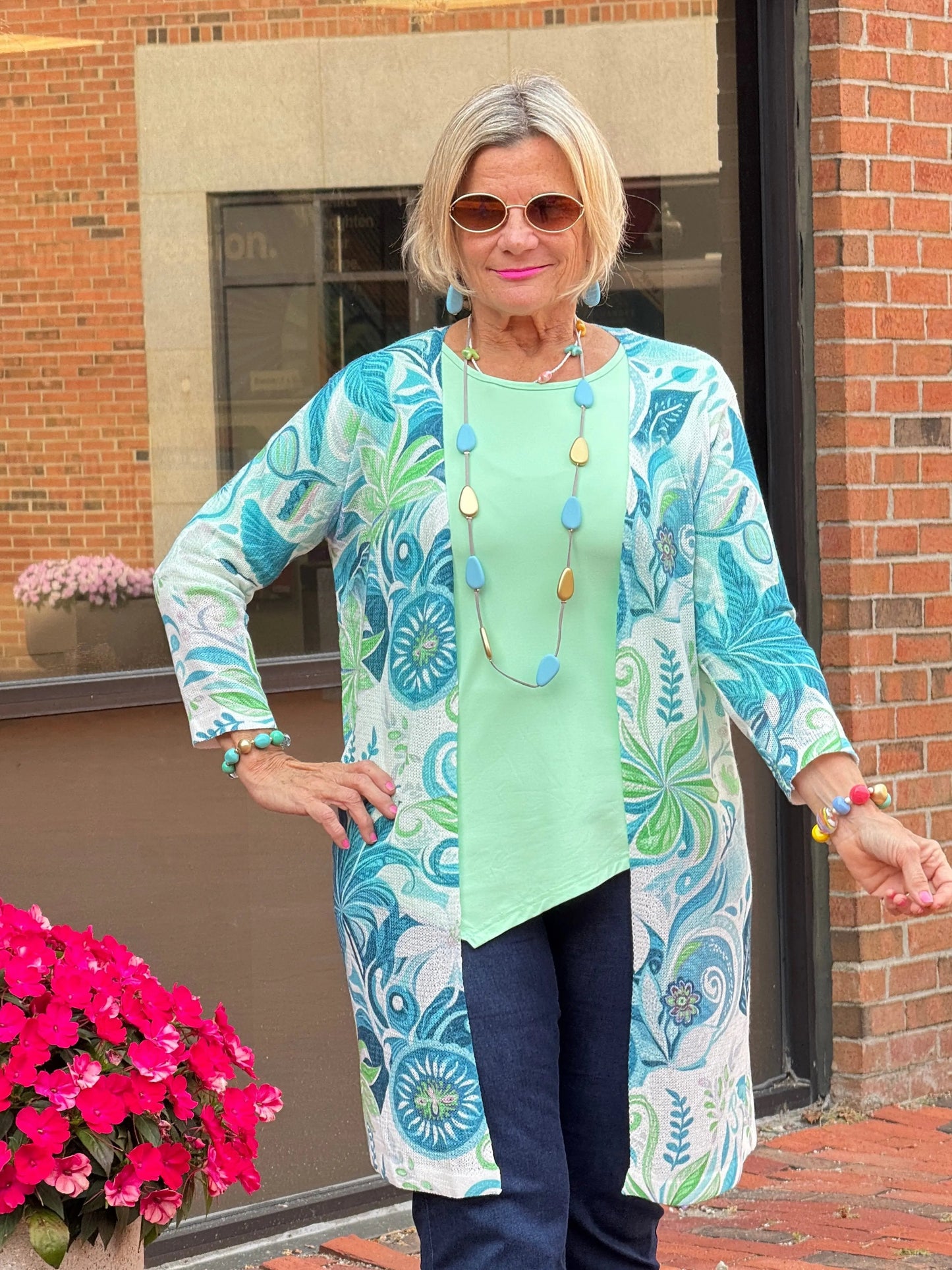 Ethyl Classic Long Length Cardi - Sheldon
