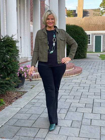 LULU-B NEW OLIVE LINEN JACKET