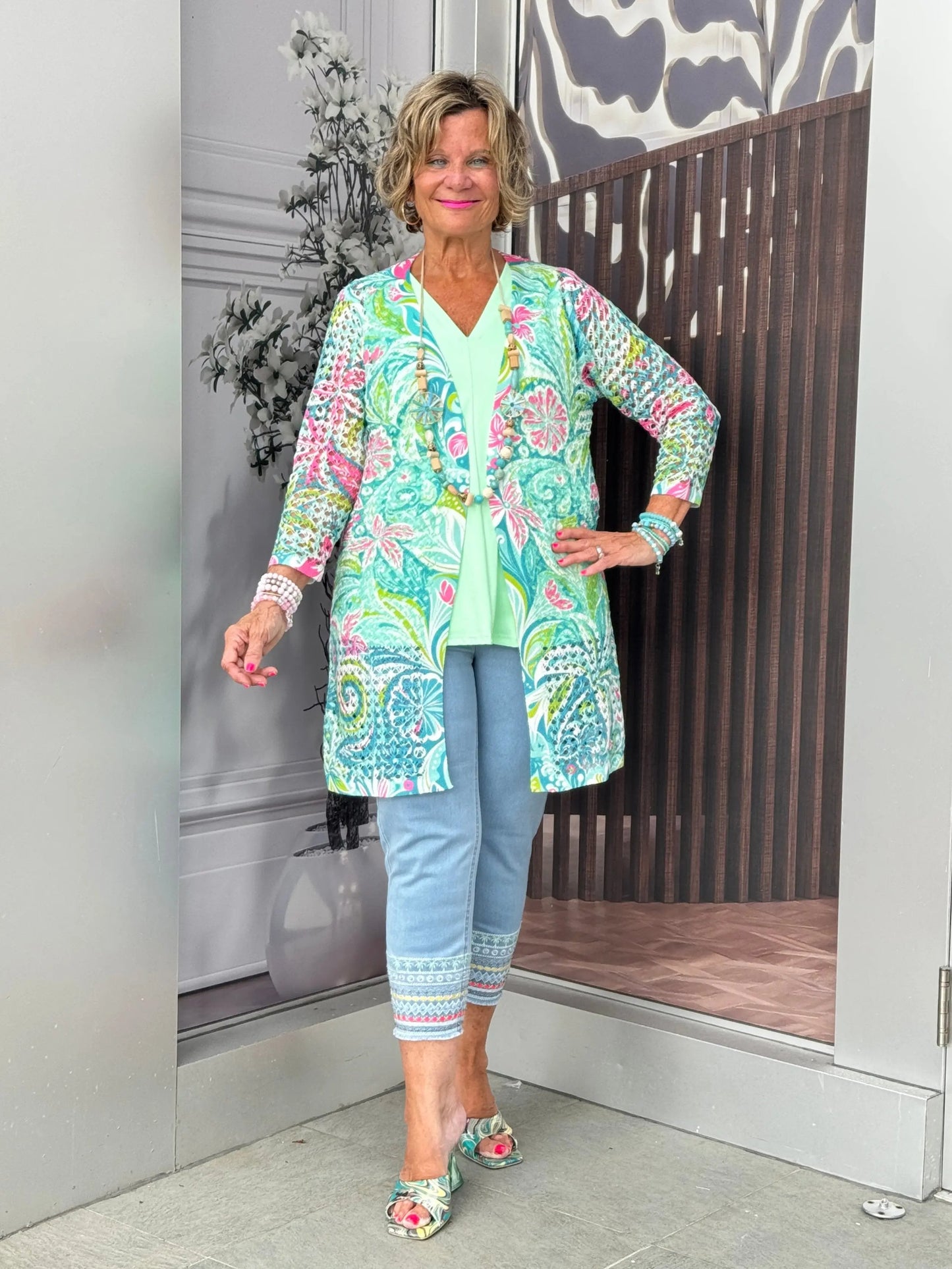 Ethyl Open Knit Cardigan - Ocala