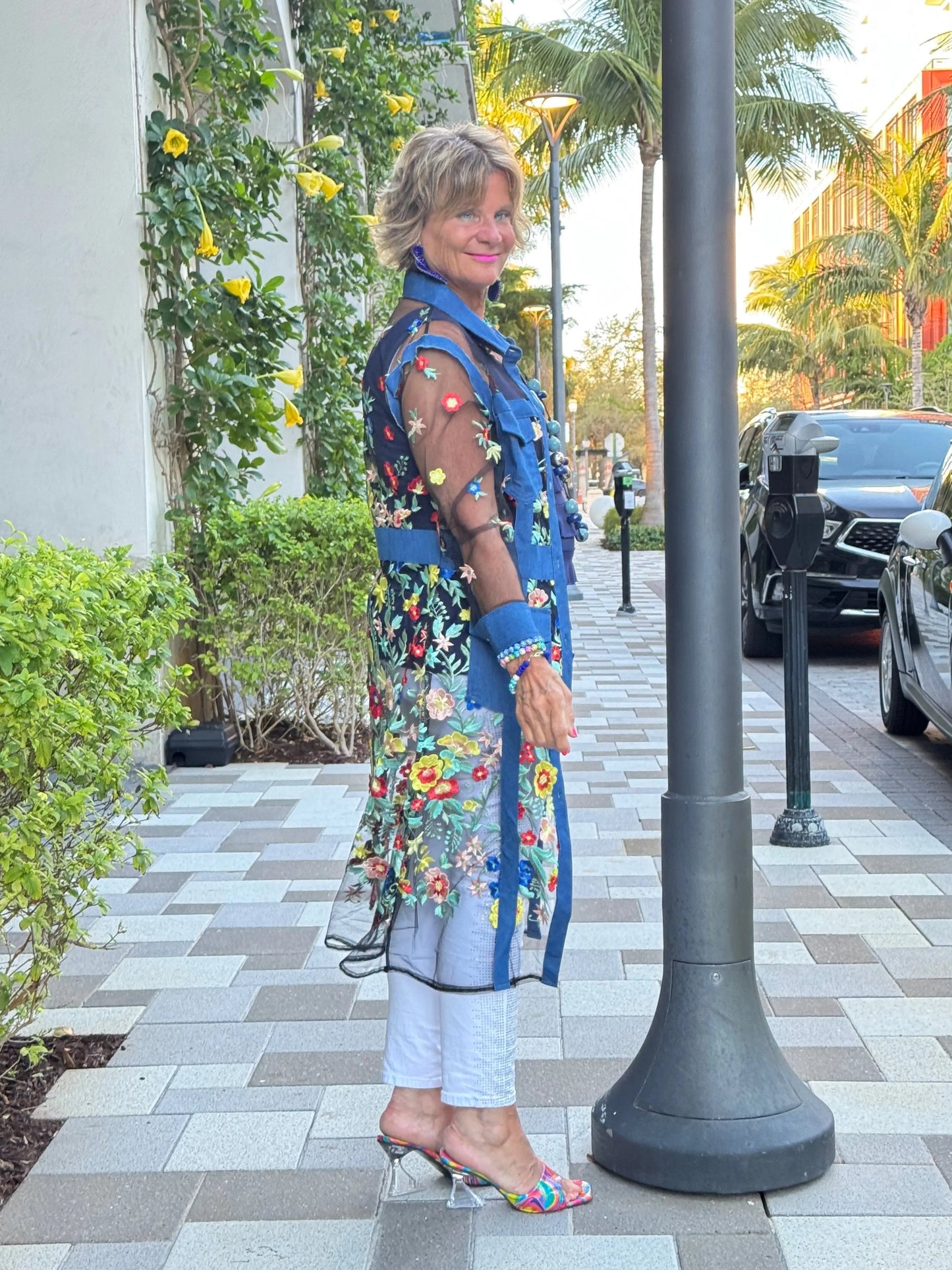 AFTERNOON NAVY LACE JACKET