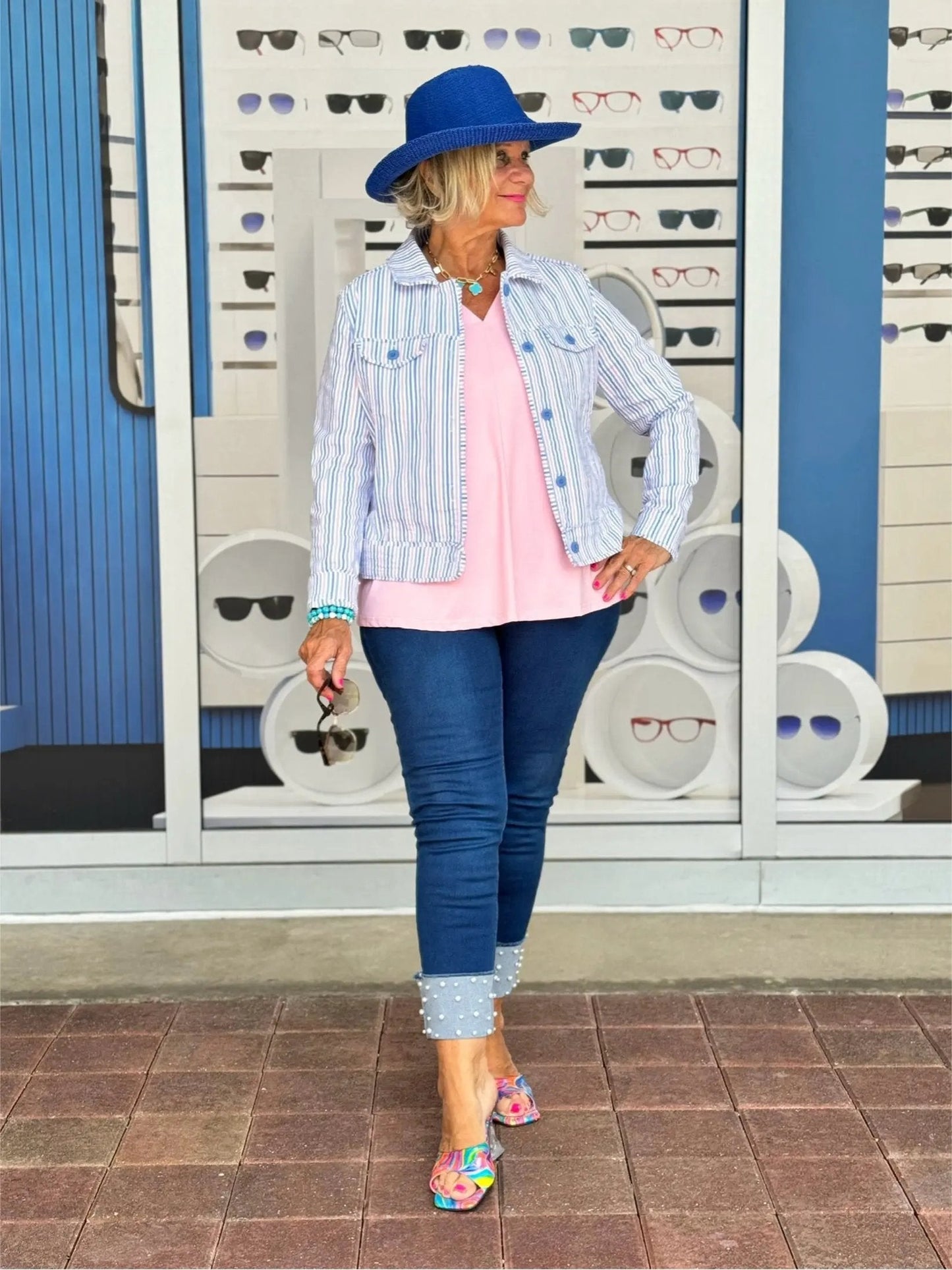 LULU B  CANDY PINK LINEN JACKET