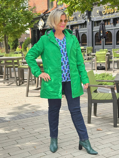 LOGAN GREEN RAINCOAT