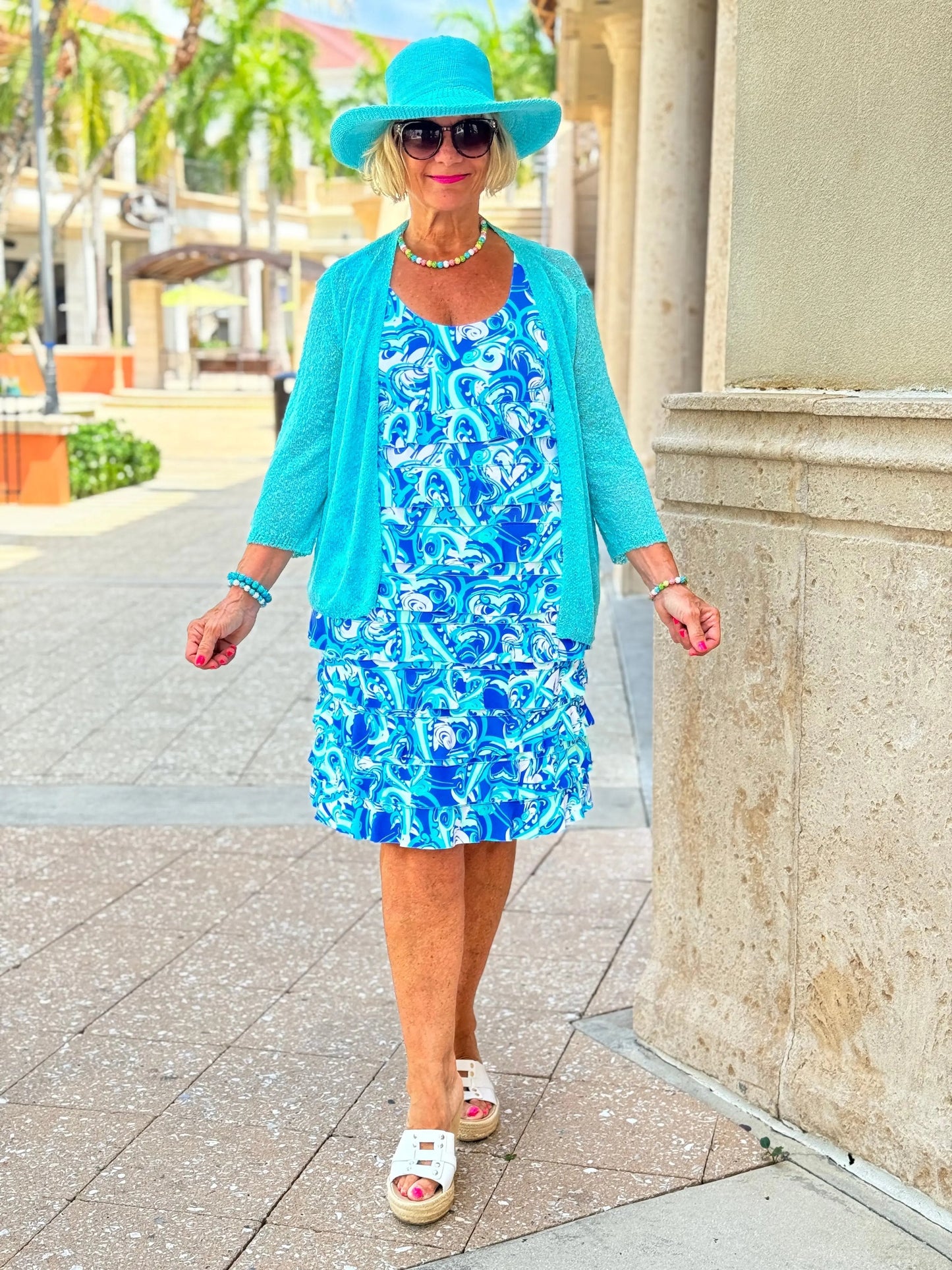 BLUE DREAMING HEARTS CHA CHA DRESS