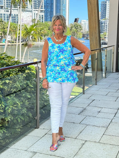 LULU B STARFISH SPLASH CHA CHA TANK