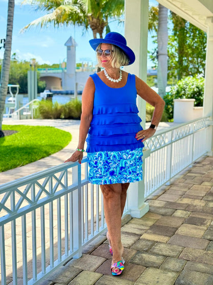 BLUE DREAMING HEARTS CHA CHA SKORT