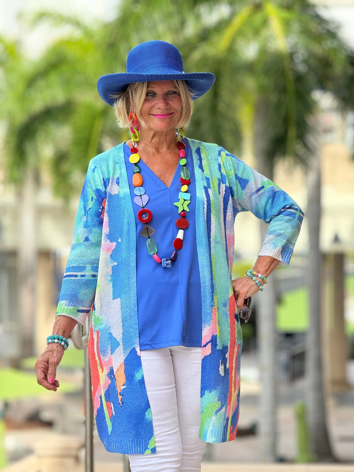 LULU-B BLUE TAILORED V