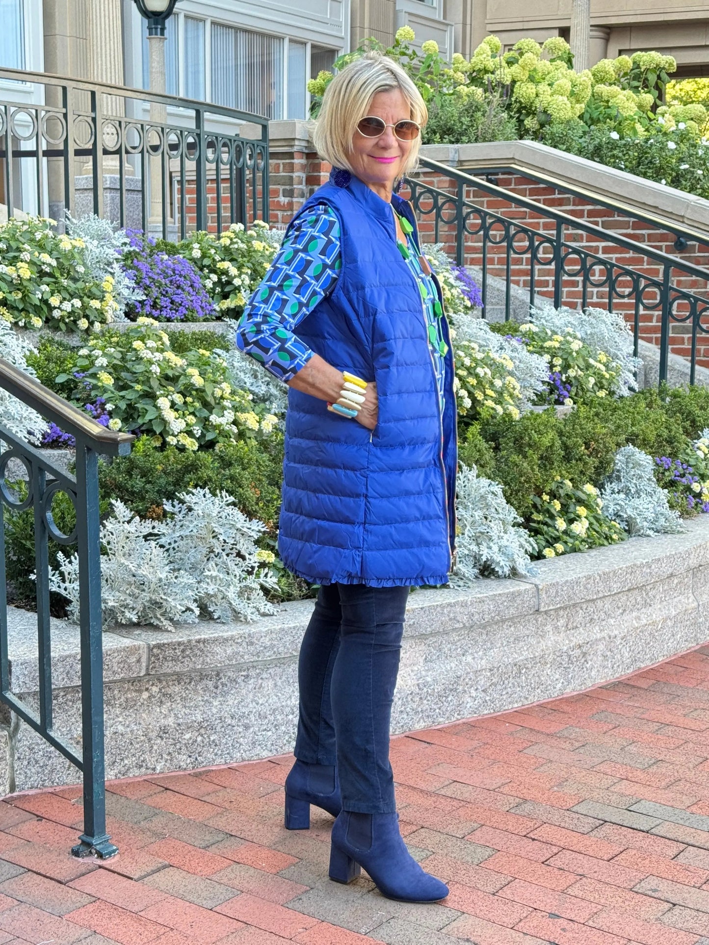 LULU-B COBALT PUFFER VEST