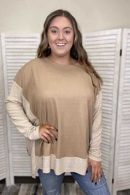 Anytime Anyplace Women's Oversized Long Sleeve Top