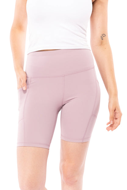 High-Impact Women's High-Waistband Biker Shorts