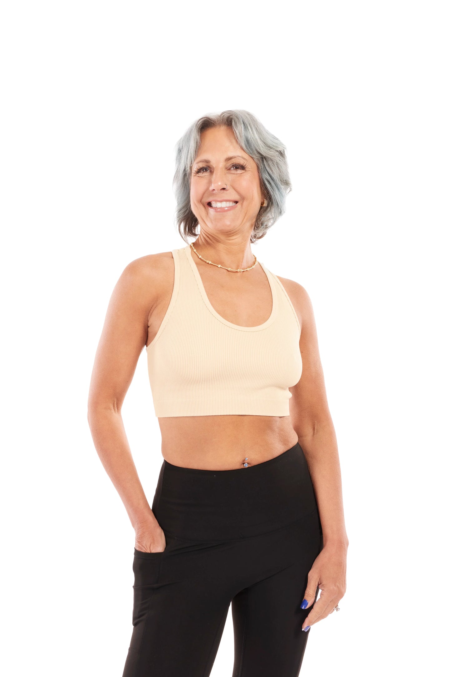 Exceed My Expectations Women's Ribbed Racerback Bralette