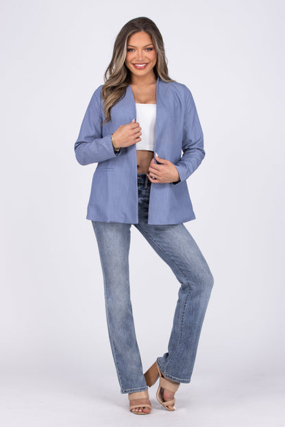 Well Suited Women's Collarless Jacket