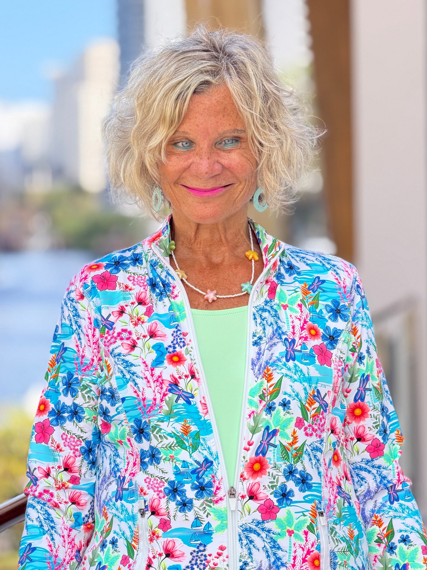 LULU B PARADISE GARDEN FULL ZIPPER