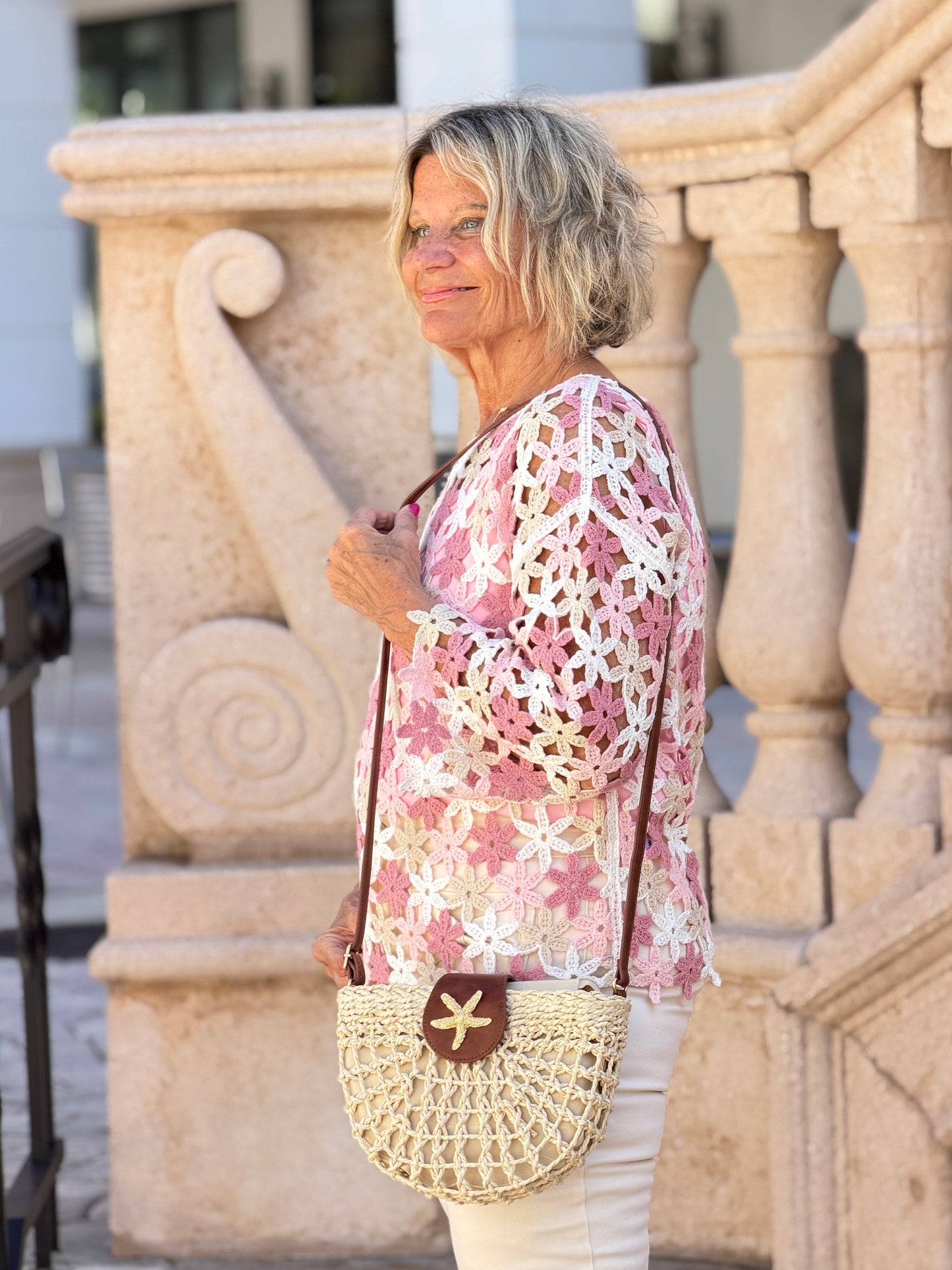 Handcrafted Floral Crochet Top