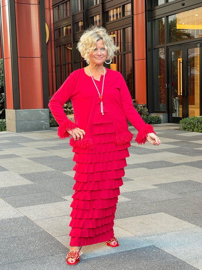 LULU-B CRIMSON RED CHA CHA MAXI