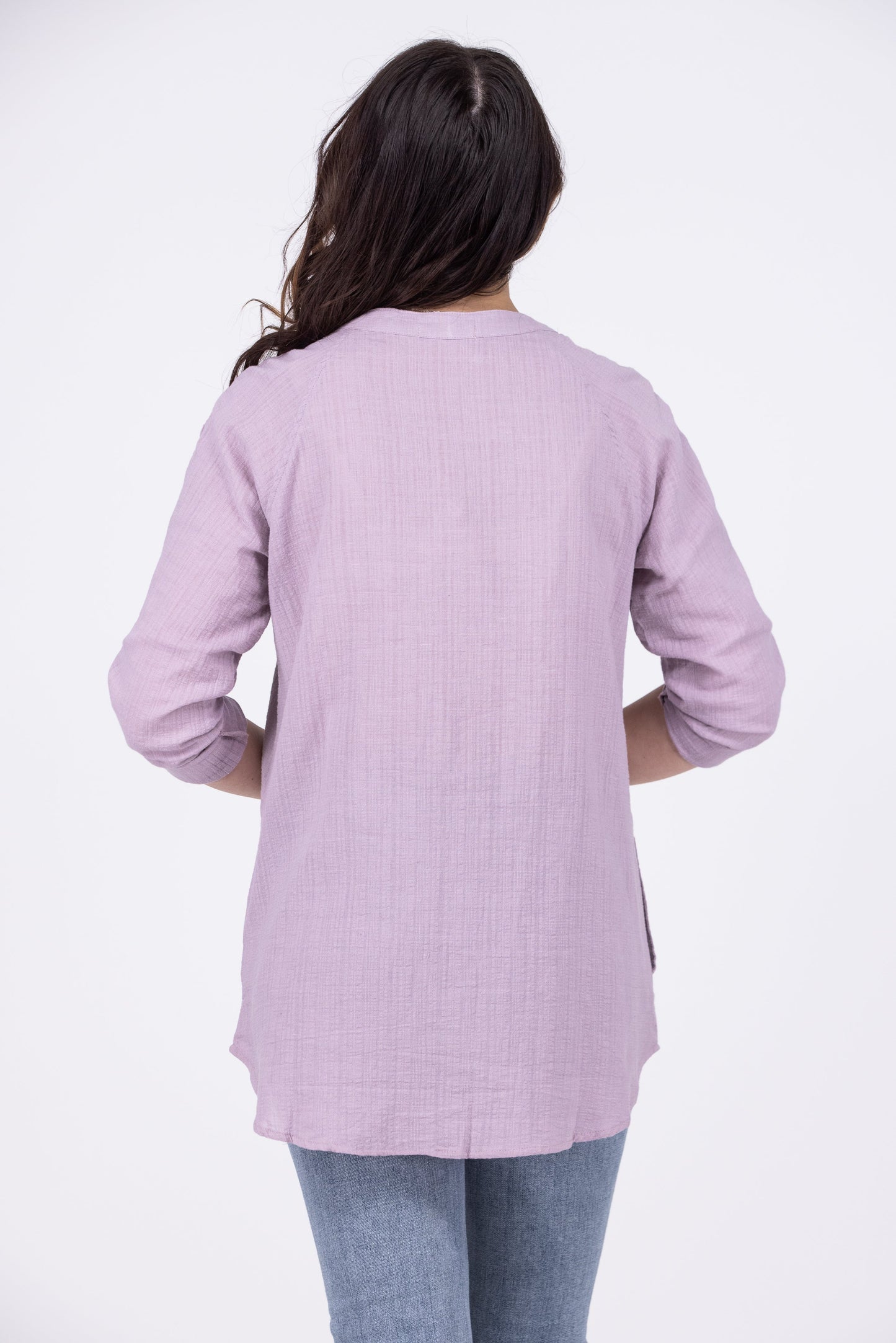 Perfect Vision Women's Cotton Button Down Long Sleeve Top