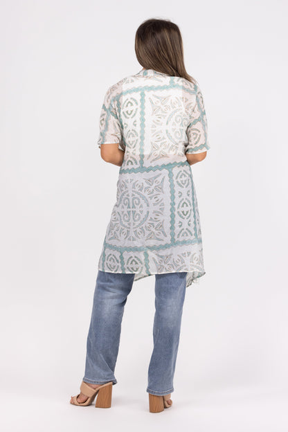 Hidden Gem Women's Short Sleeve Kimono