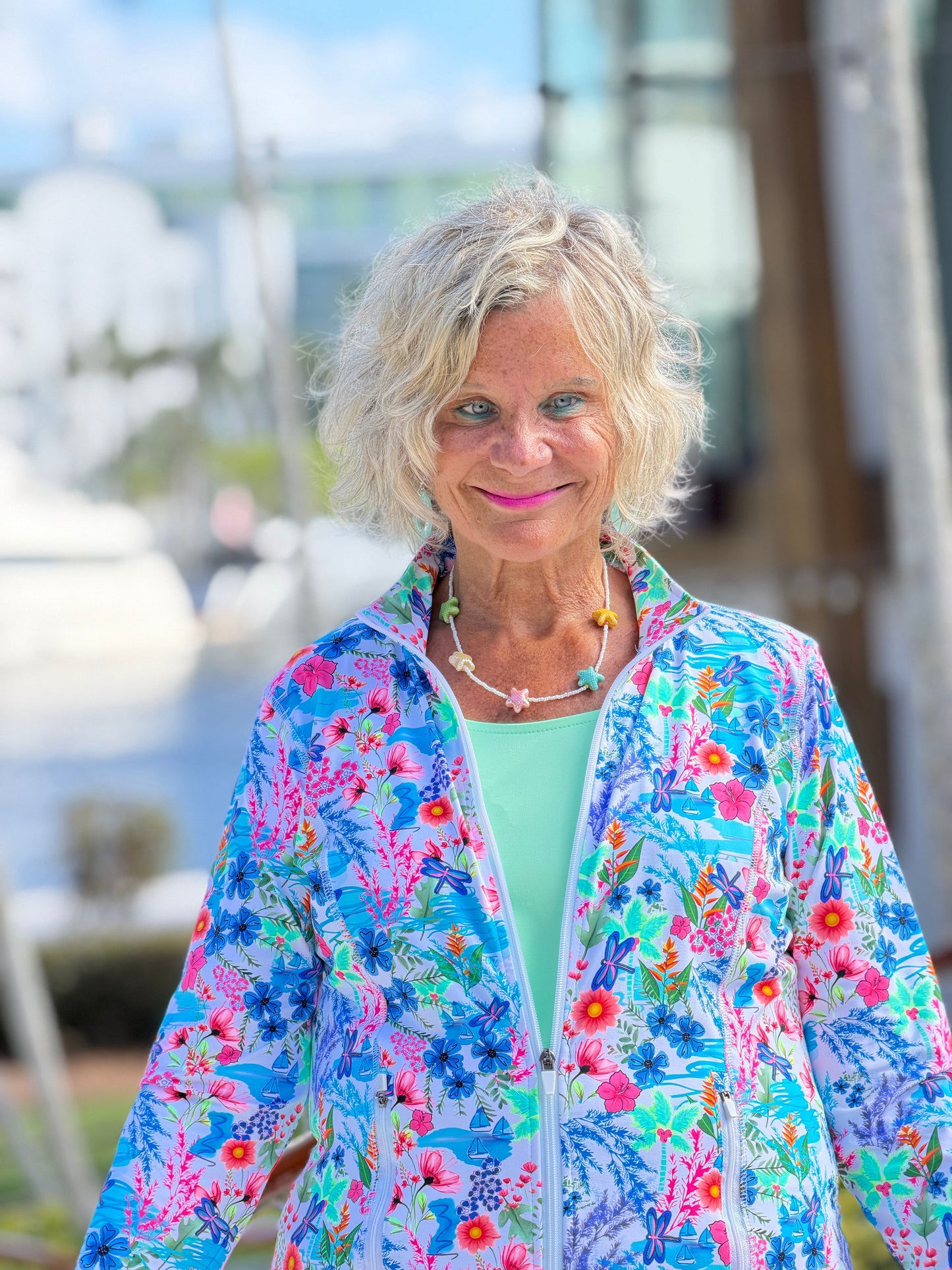 LULU B PARADISE GARDEN FULL ZIPPER
