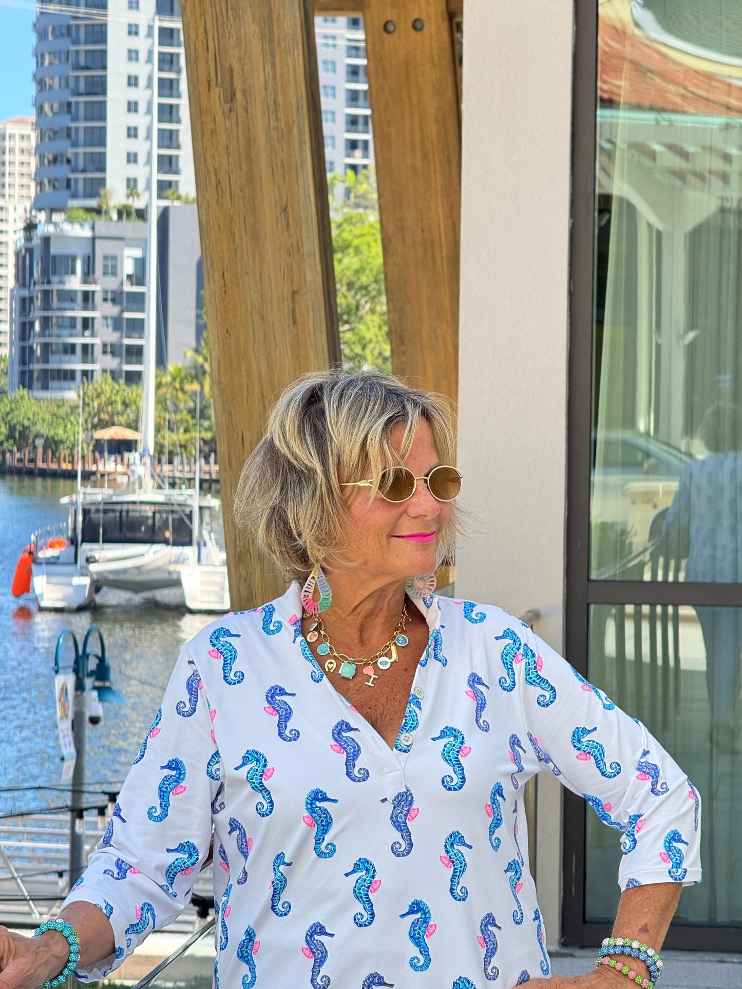 LULU B SHORELINE CHARM TUNIC