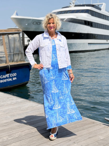 HARBOR BLUES SAILBOAT TANK MAXI