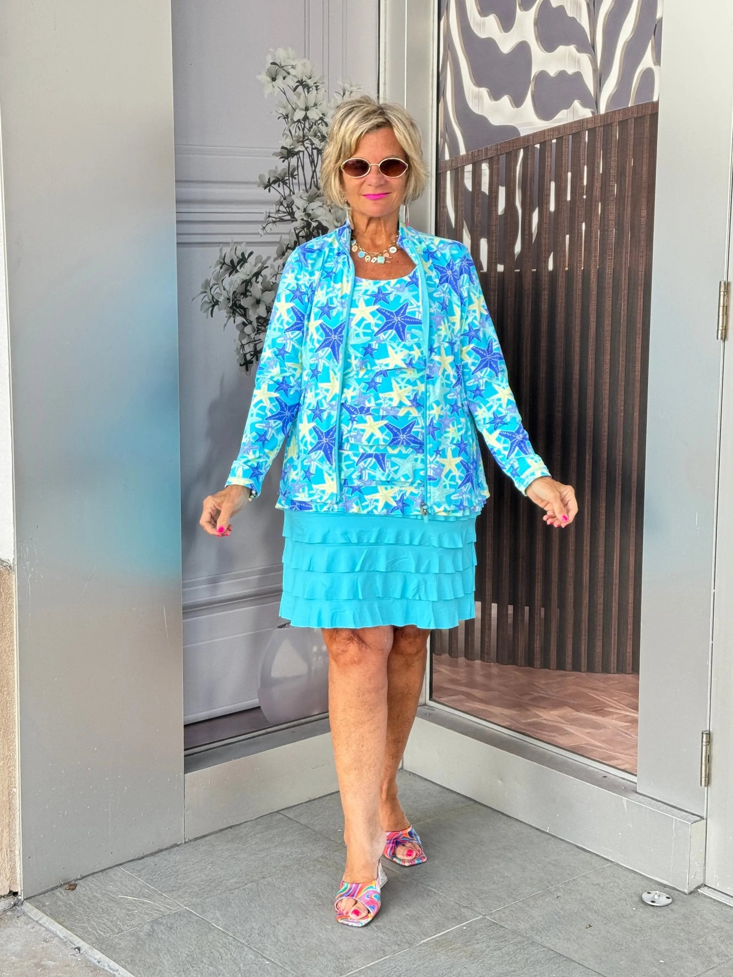 LULU-B AQUA CHA CHA SKORT
