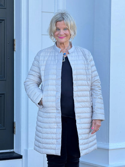 LULU-B SILVER PUFFER COAT