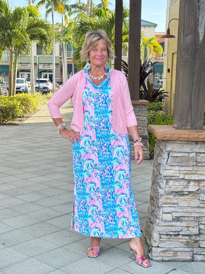 LULU-B PEYTON CLEAR PINK MESH WRAP