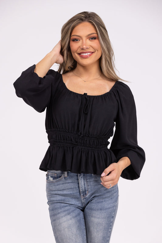 Eternal Romance Women's Puff Long Sleeve Top