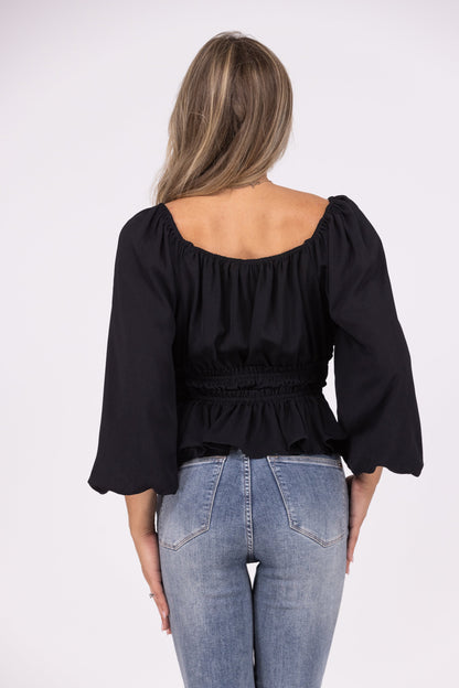 Eternal Romance Women's Puff Long Sleeve Top