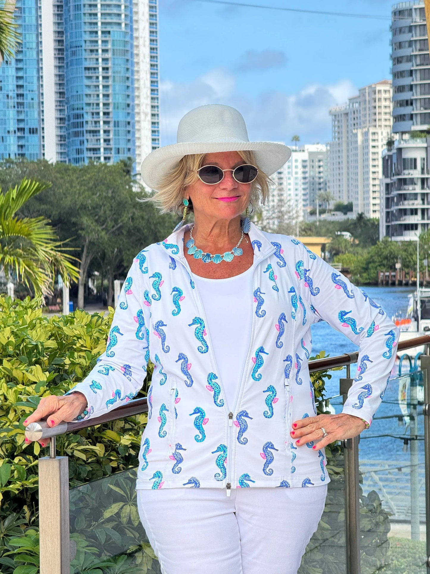 LULU B SHORELINE CHARM FULL ZIPPER JACKET