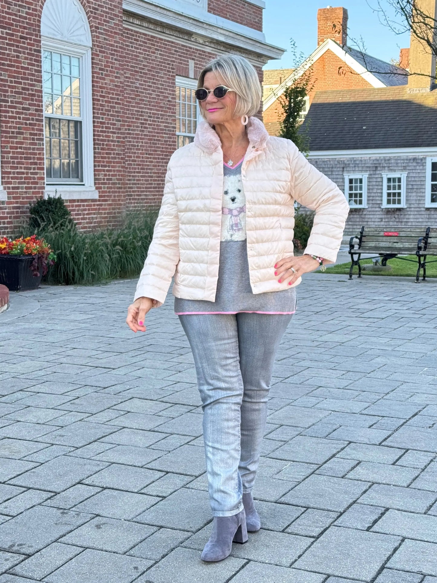 LULU-B PINK FAUX FUR JACKET