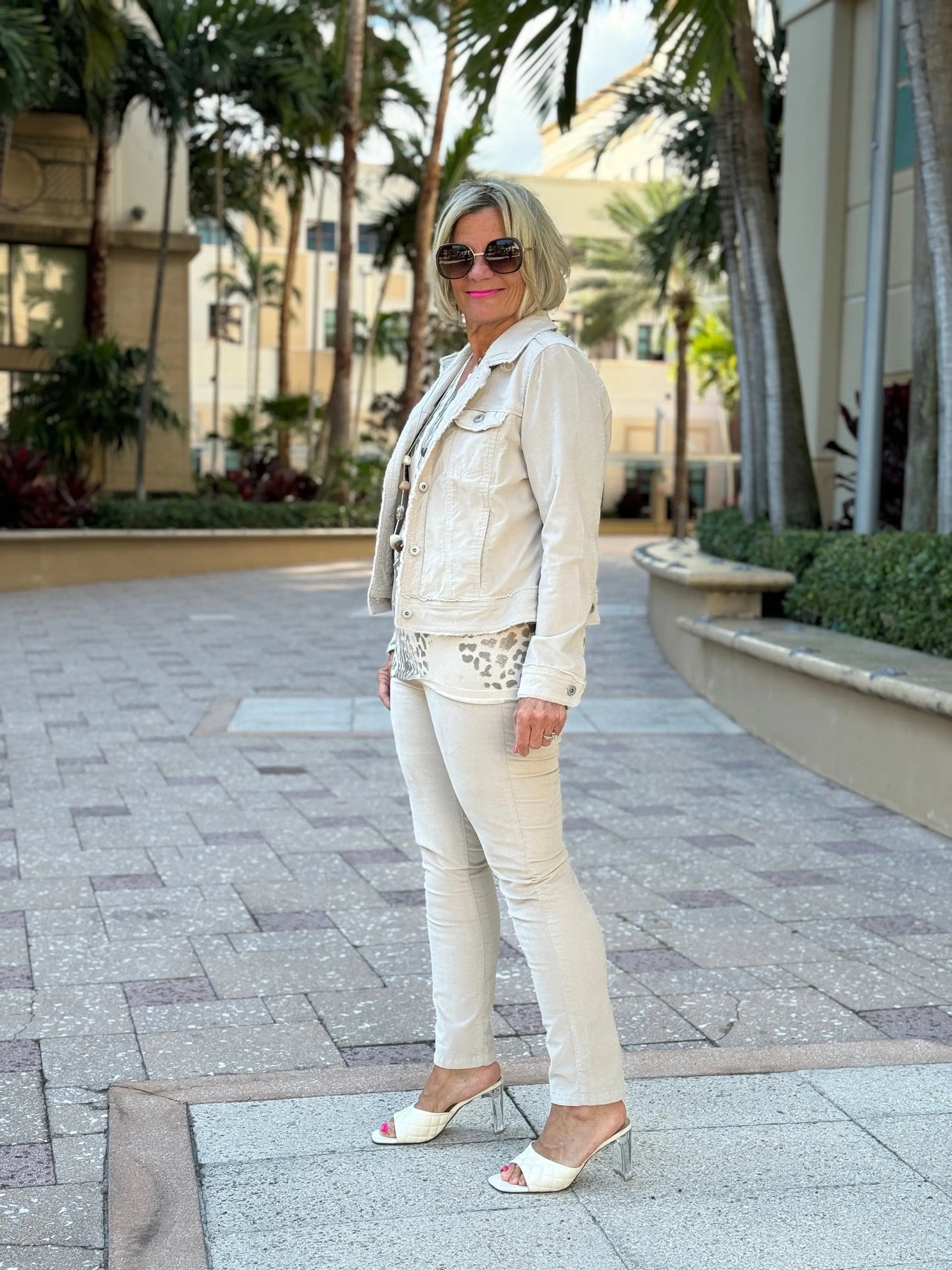 LULU-B STONE VELOUR JACKET