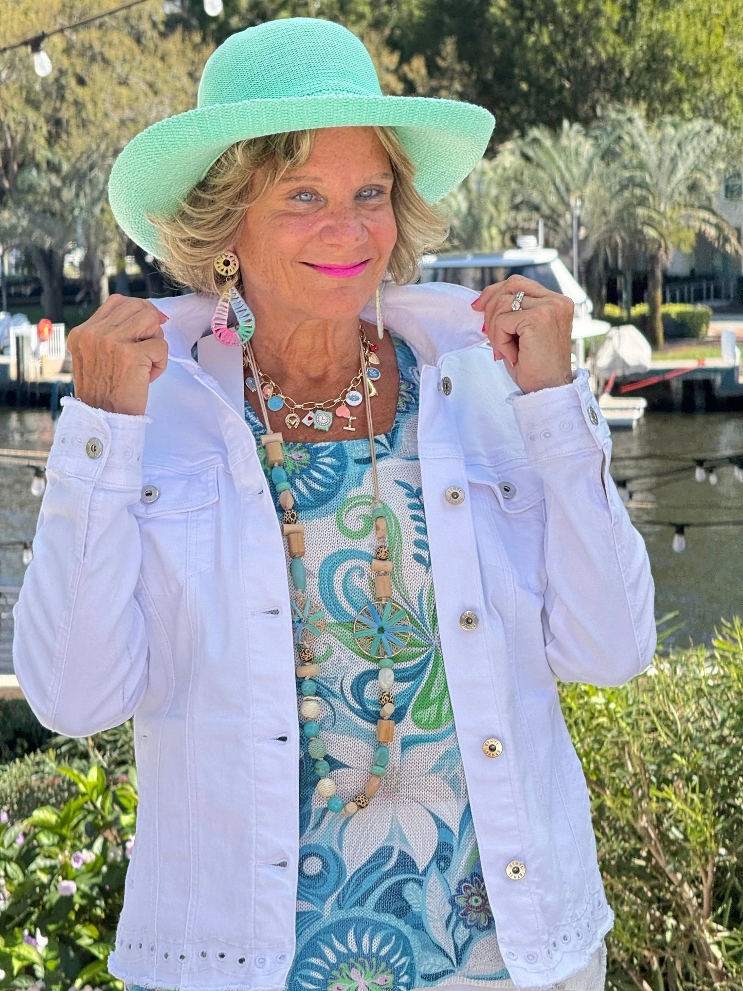 Ethyl Eyelet Elegance Jacket - Delightful